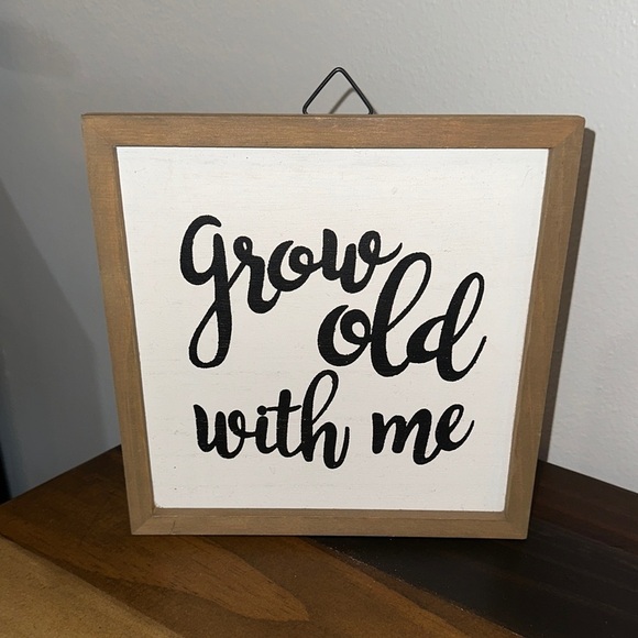 Other - LIMITED TIME $5 ITEM!! Charming Black and White Wall Art with Wooden Frame